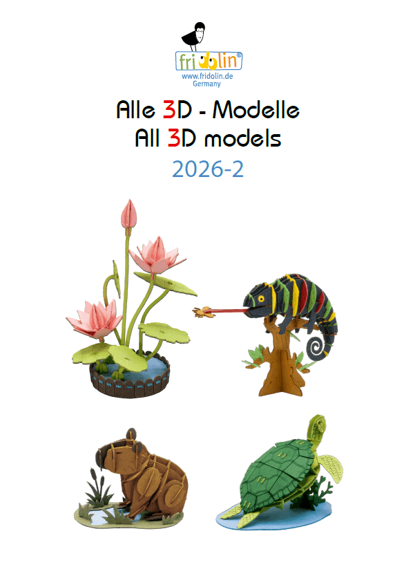 Fridolin modèles de papier 3D 2026